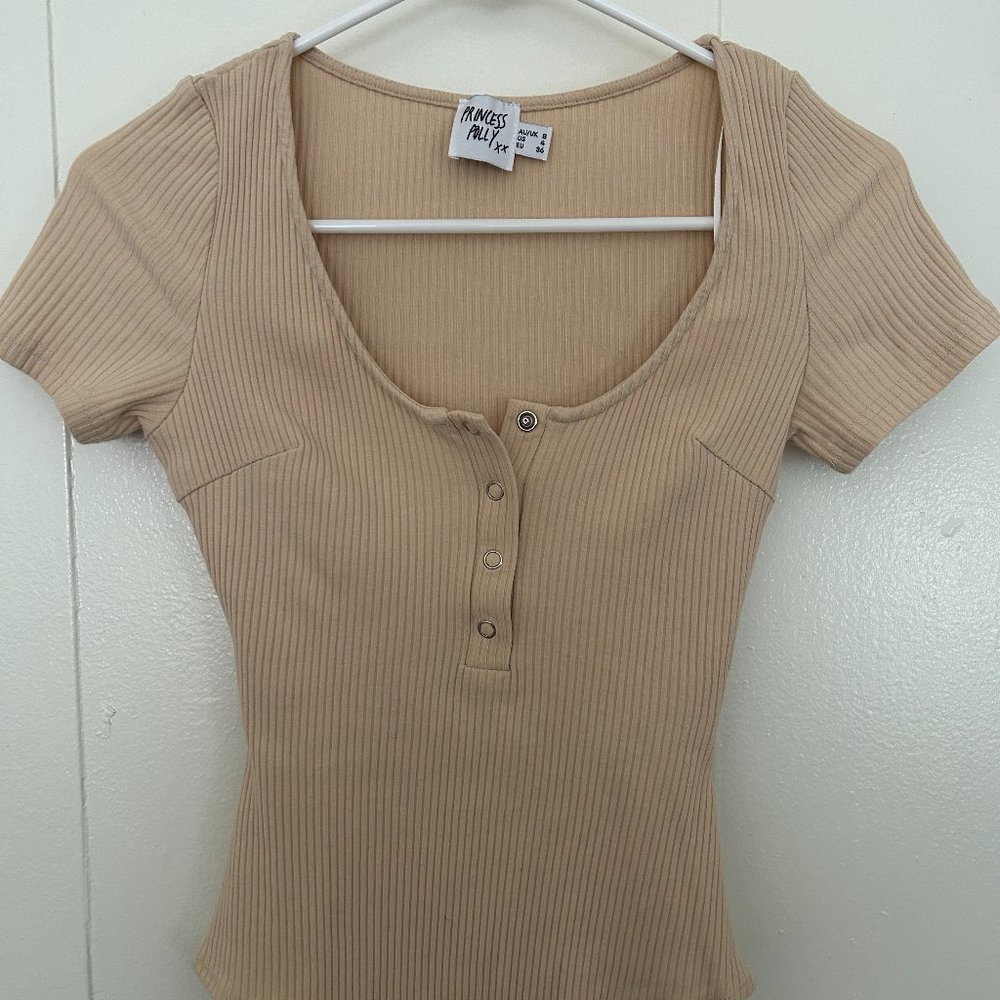 Beige Bodysuit US Size 4 - Princess Polly